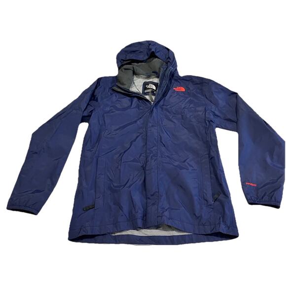 The North Face Boys Hyvent All Weather Hooded Multi-zip Jacket Blue Size XL - Picture 1 of 16